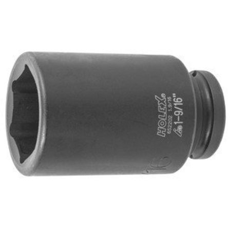 HOLEX Impact Socket, 3/4 inch Drive, 6 pt, Deep, 1.9/16 inch 652202 1.9/16